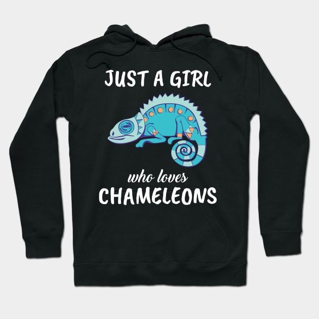 Just A Girl Who Loves Chameleons Hoodie by TheTeeBee